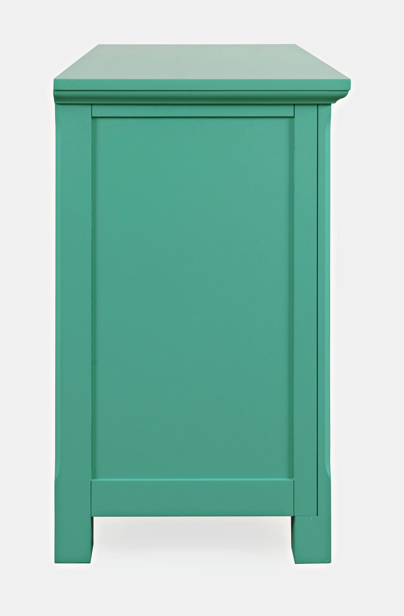 Isabella 38" Luxury Mirrored Accent Storage Cabinet - Aqua