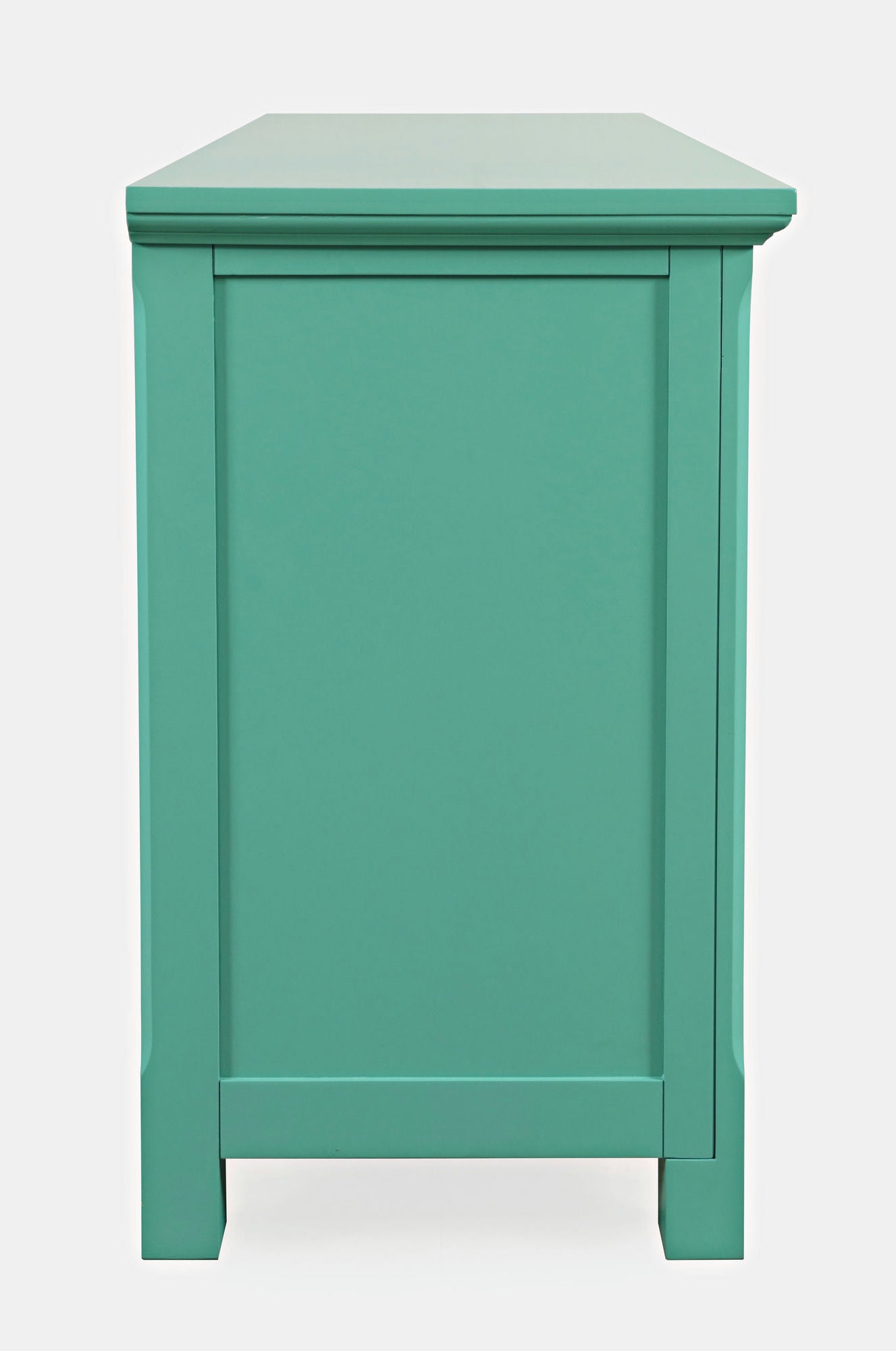 Isabella 54" Luxury Mirrored Accent Storage Cabinet - Aqua