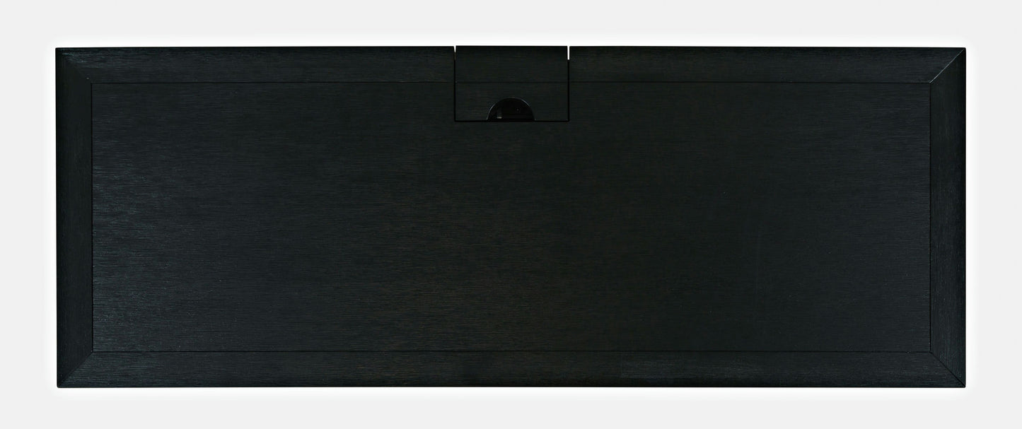 Gramercy Mid-Century Modern Chevron Three Drawer USB Charging Desk