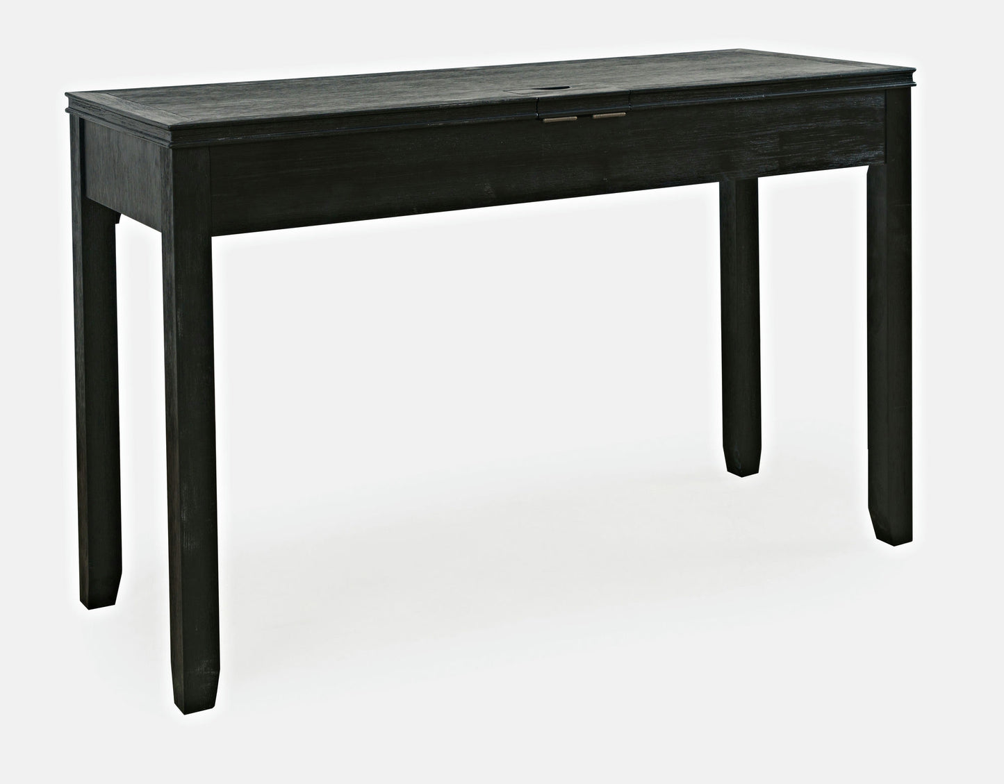 Gramercy Mid-Century Modern Chevron Three Drawer USB Charging Desk