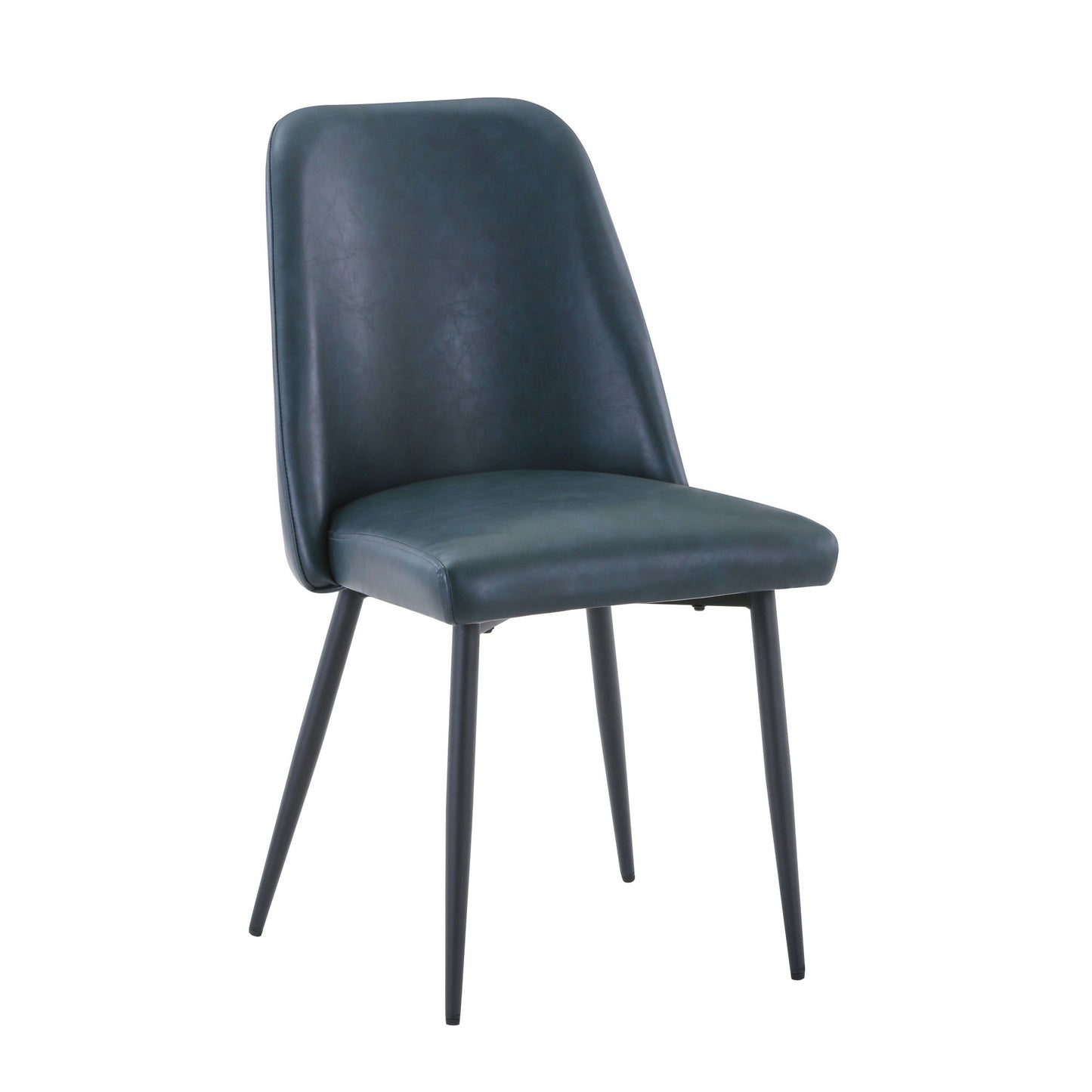 Maddox Faux Leather Upholstered Dining Chair (Set of 2) - Blueberry