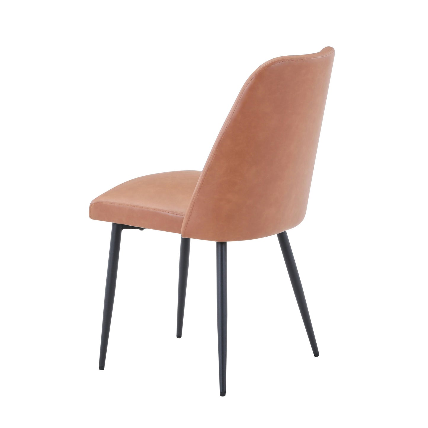 Maddox Faux Leather Upholstered Dining Chair (Set of 2) - Light Brown