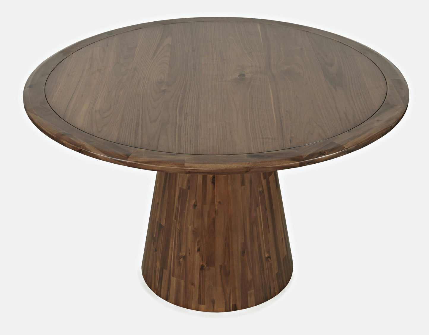 Nash Mid-Century Modern 50" Round Pedestal Dining Table