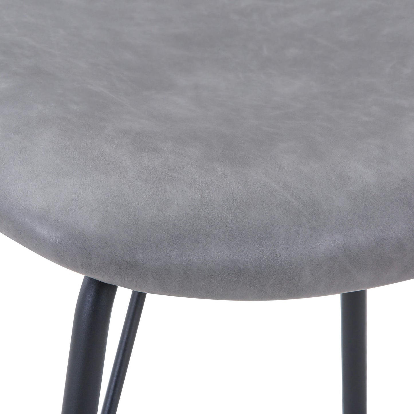 Owen Modern Faux Leather Split-Back Upholstered Dining Chair (Set of 2) - Grey