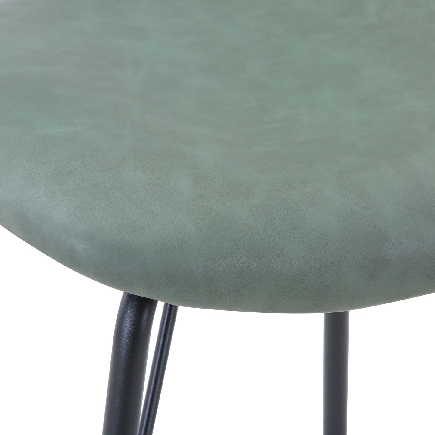 Owen Modern Faux Leather Split-Back Upholstered Dining Chair (Set of 2) - Jade