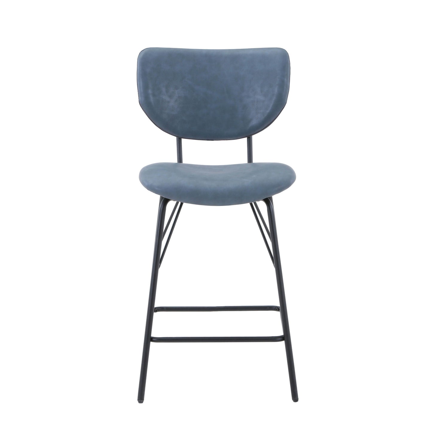 Owen Upholstered Counter Height Barstool (Set of 2) - Slate