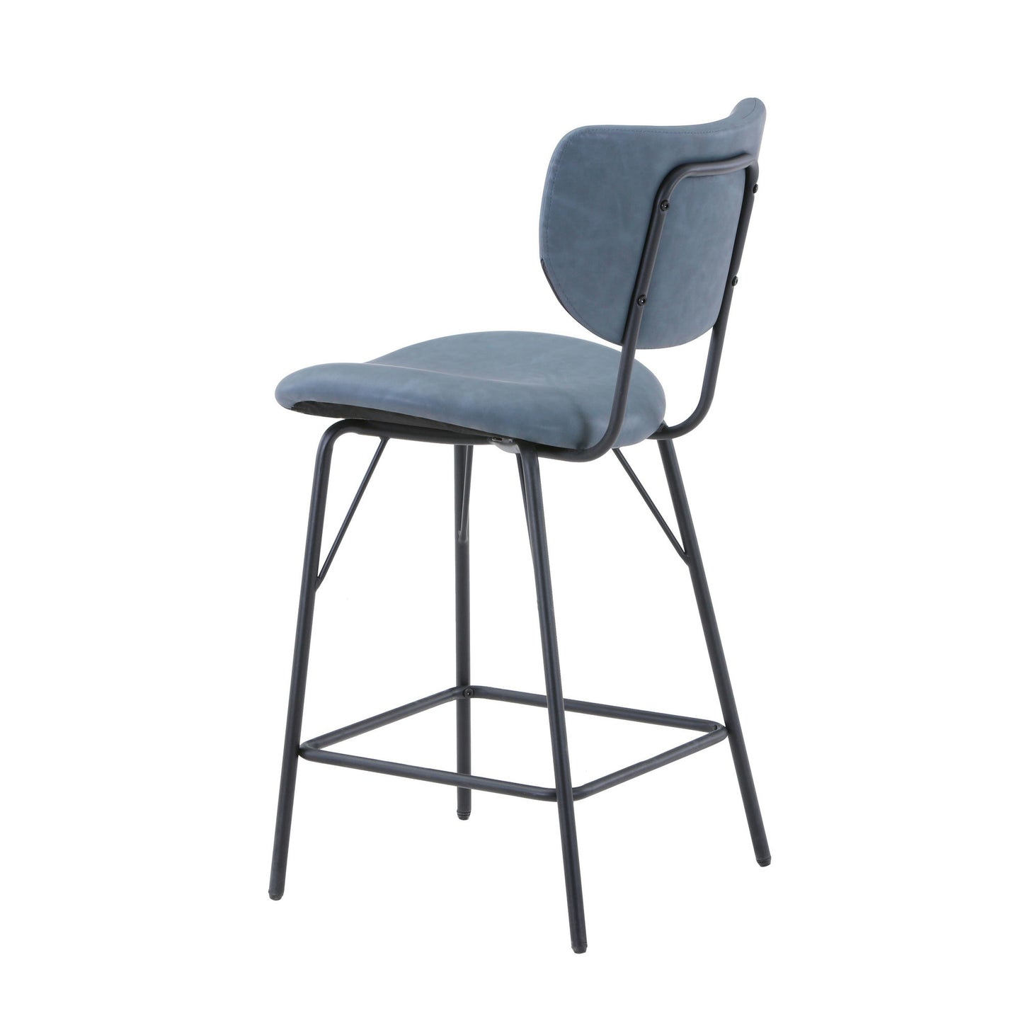 Owen Upholstered Counter Height Barstool (Set of 2) - Slate