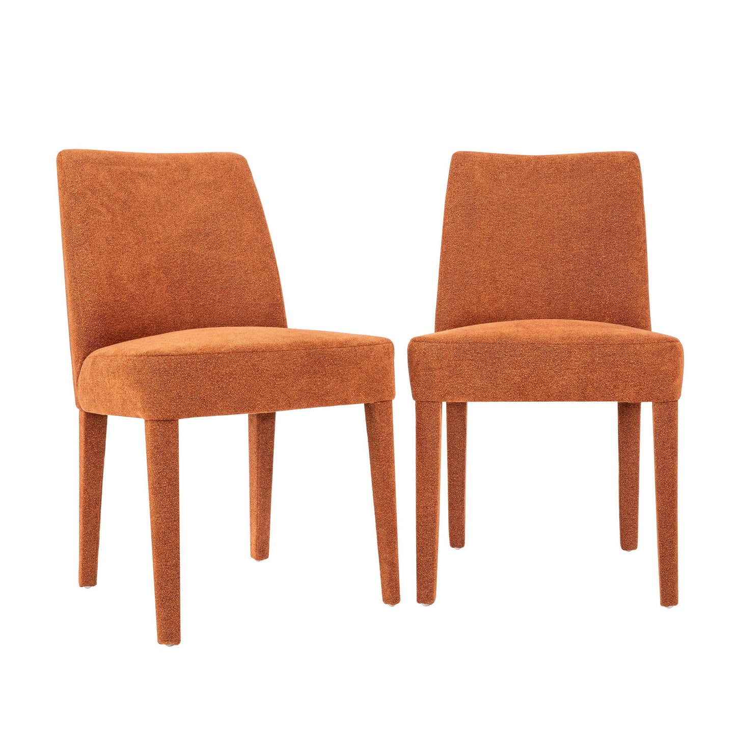 Wilson Mid-Century Modern Upholstered Vintage Dining Chair (Set of 2) - Auburn
