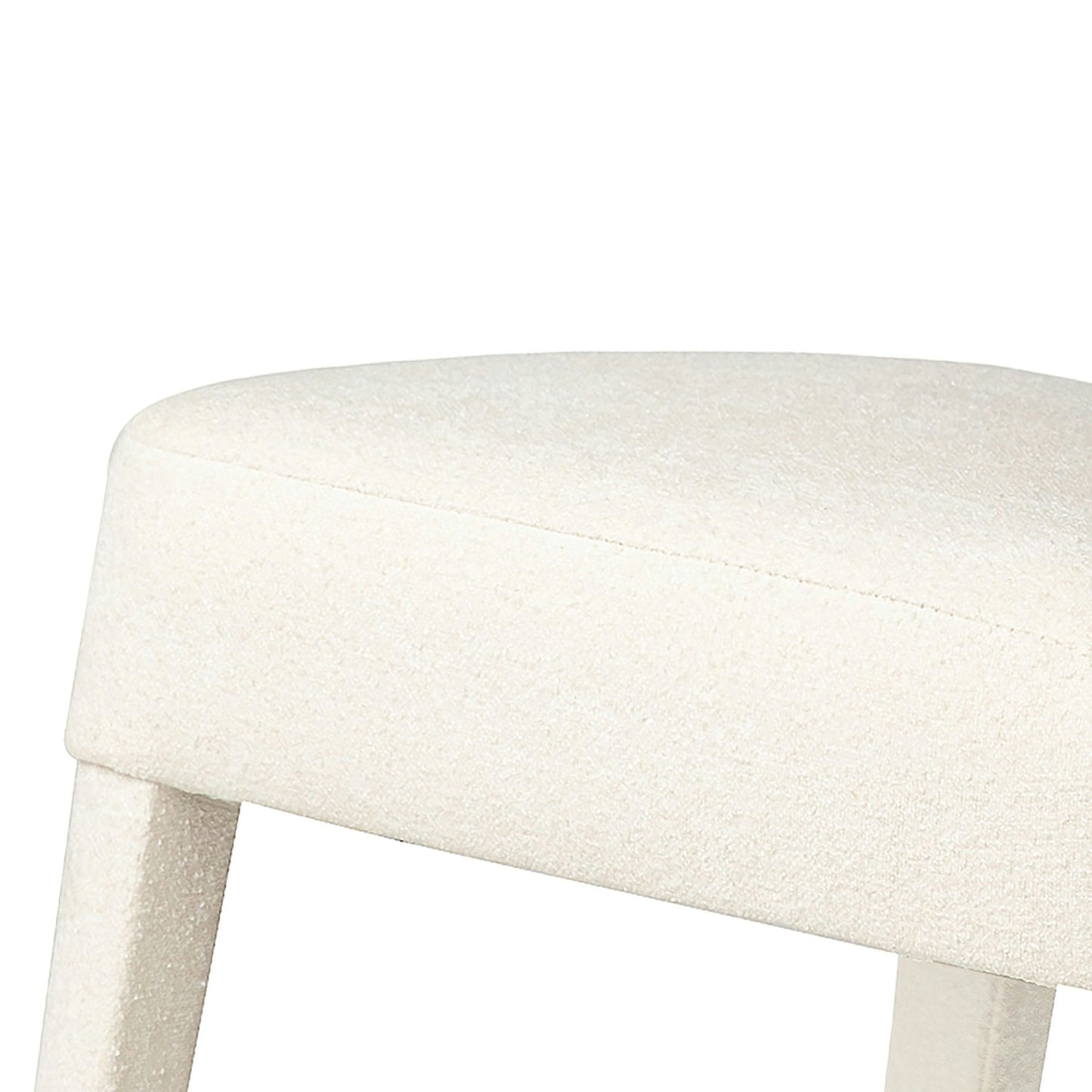 Wilson Mid-Century Modern Upholstered Vintage Dining Chair (Set of 2) - Ivory