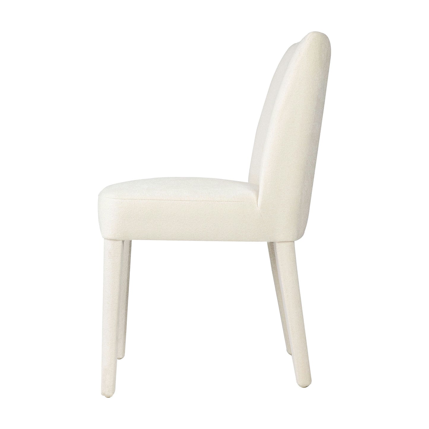 Wilson Mid-Century Modern Upholstered Vintage Dining Chair (Set of 2) - Ivory