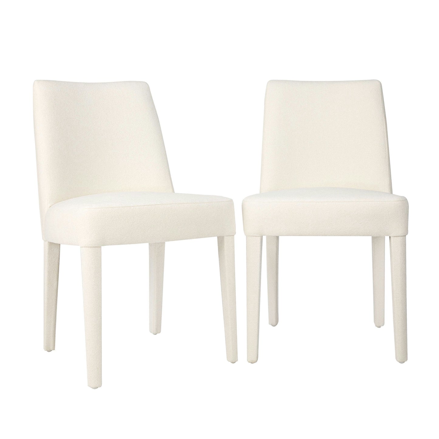 Wilson Mid-Century Modern Upholstered Vintage Dining Chair (Set of 2) - Ivory