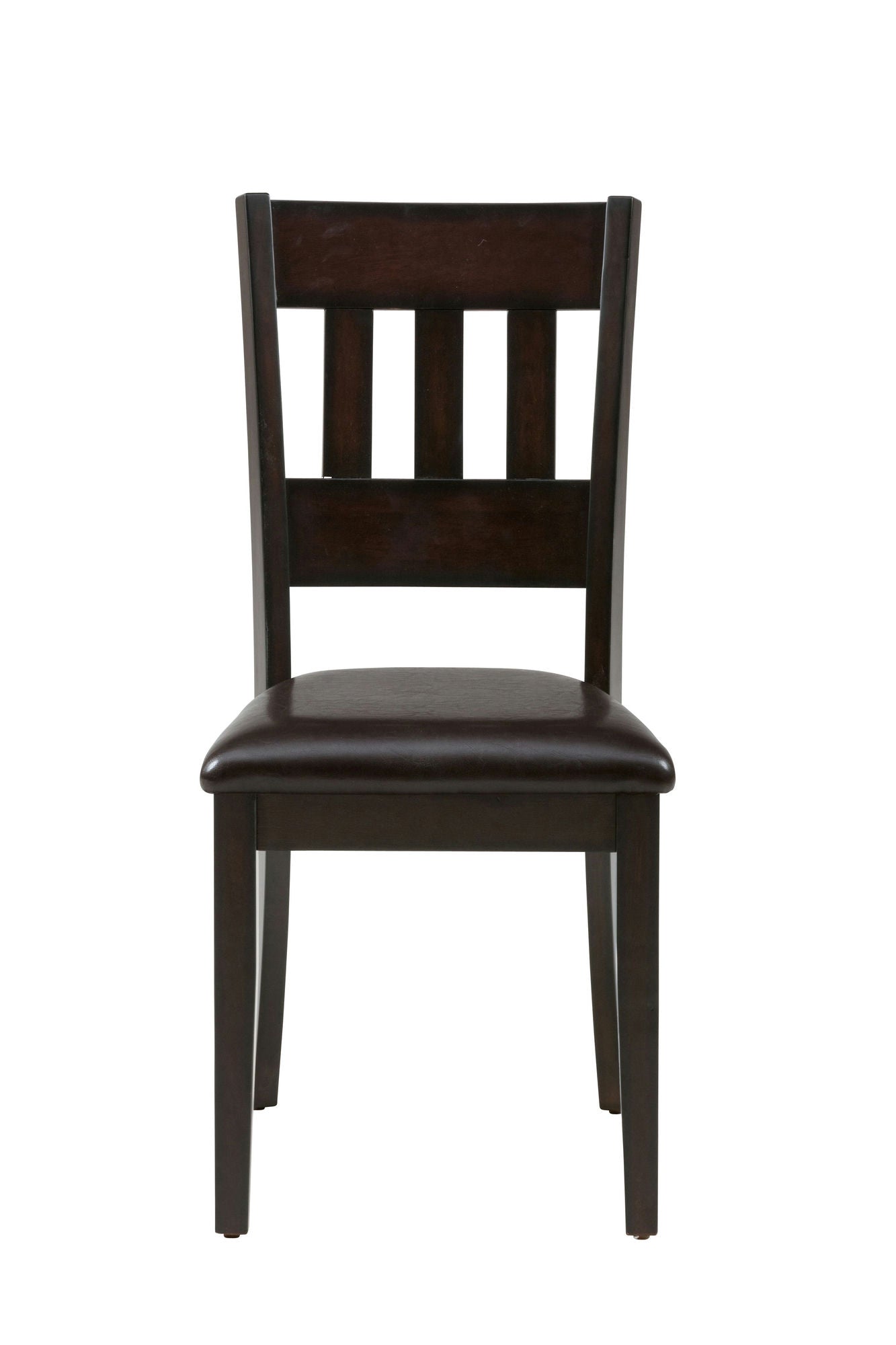 Dark Rustic Prairie 5-Pack- Table and 4 Faux Leather Chairs
