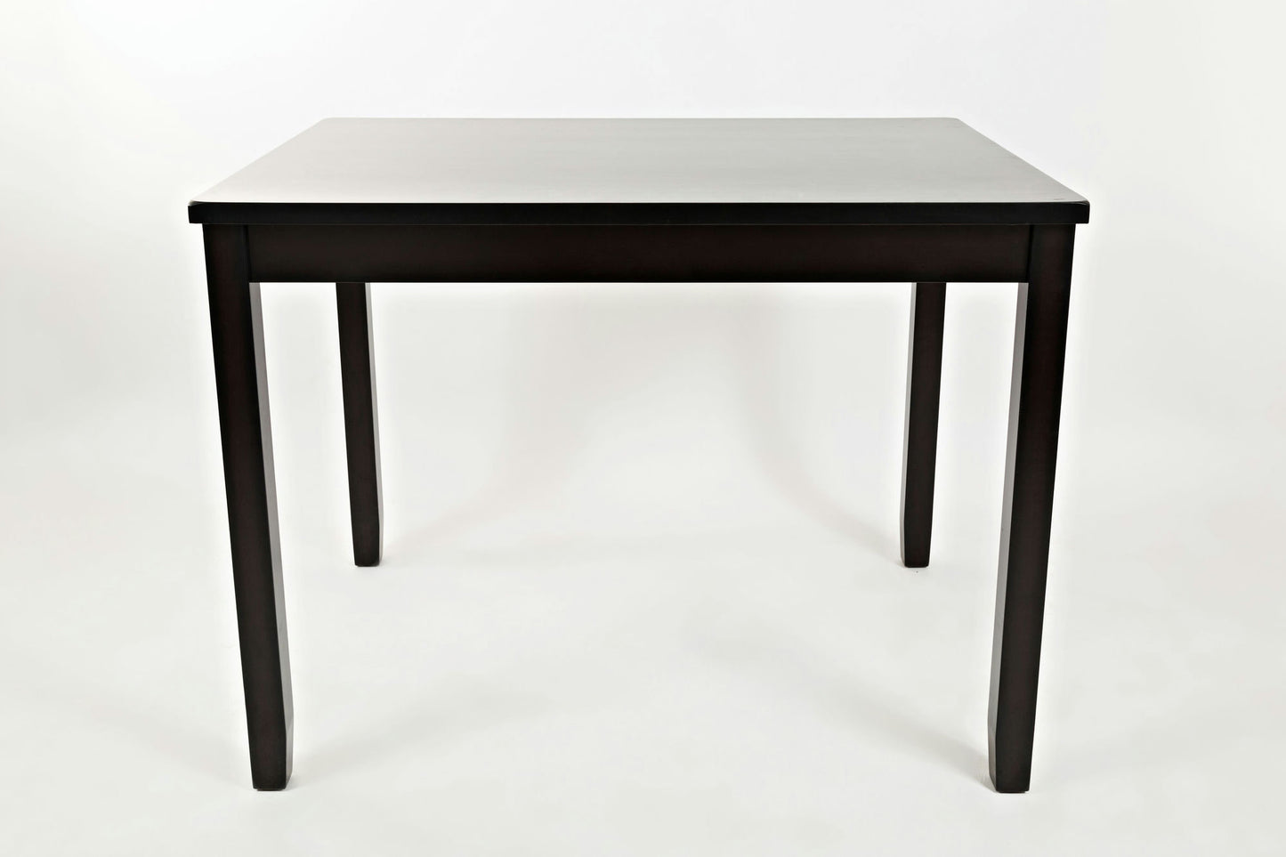 Dark Rustic Prairie Counter Height Table and Four Faux Leather Stools