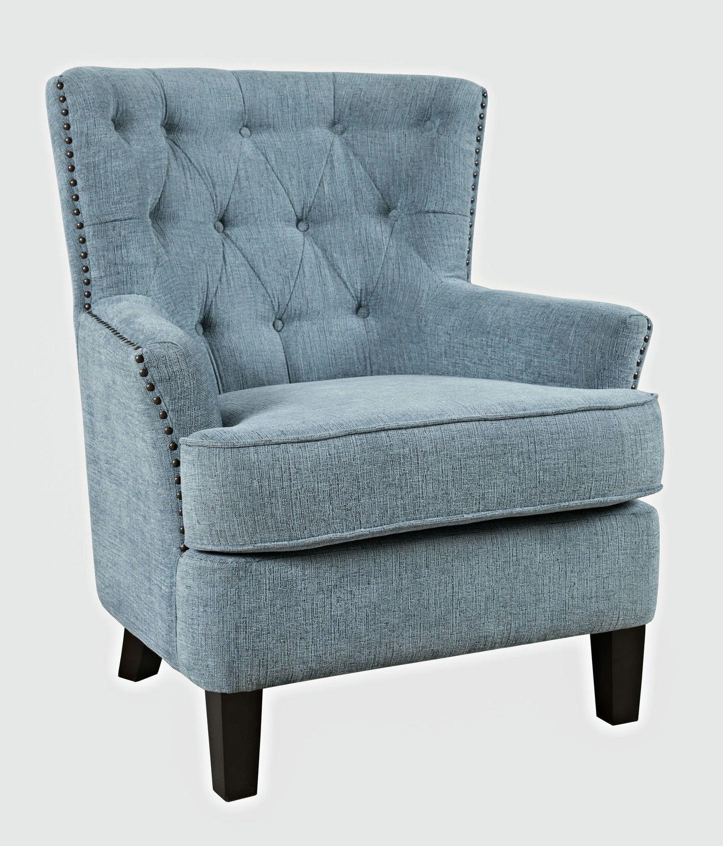 Bryson Transitional Upholstered Accent Chair with Nailhead Trim