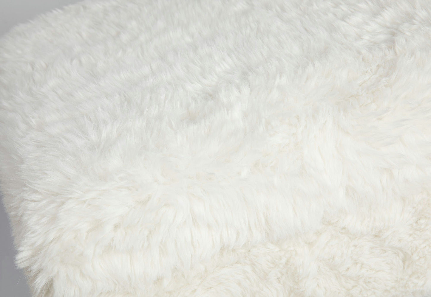 Huggy Luxury Plush Faux Fur Upholstered Storage Bench - Natural