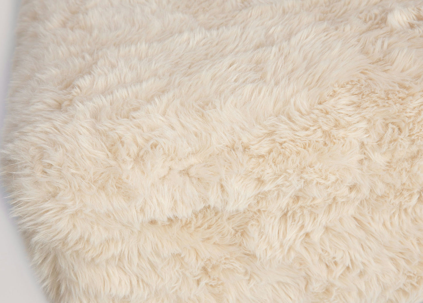 Huggy Luxury Plush Faux Fur Upholstered Storage Bench - Sand