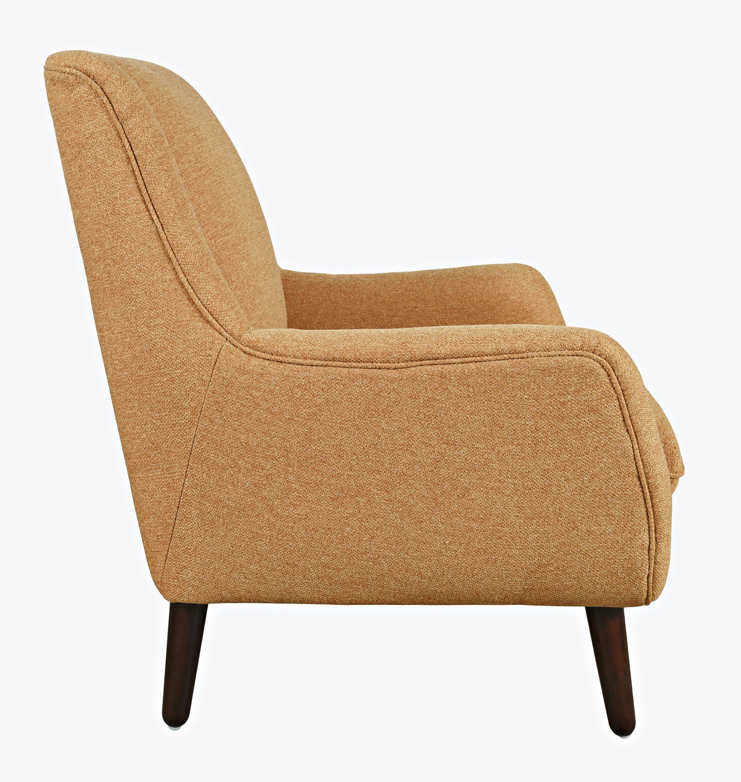 Theo Mid-Century Modern Contemporary Upholstered Accent Chair - Gold