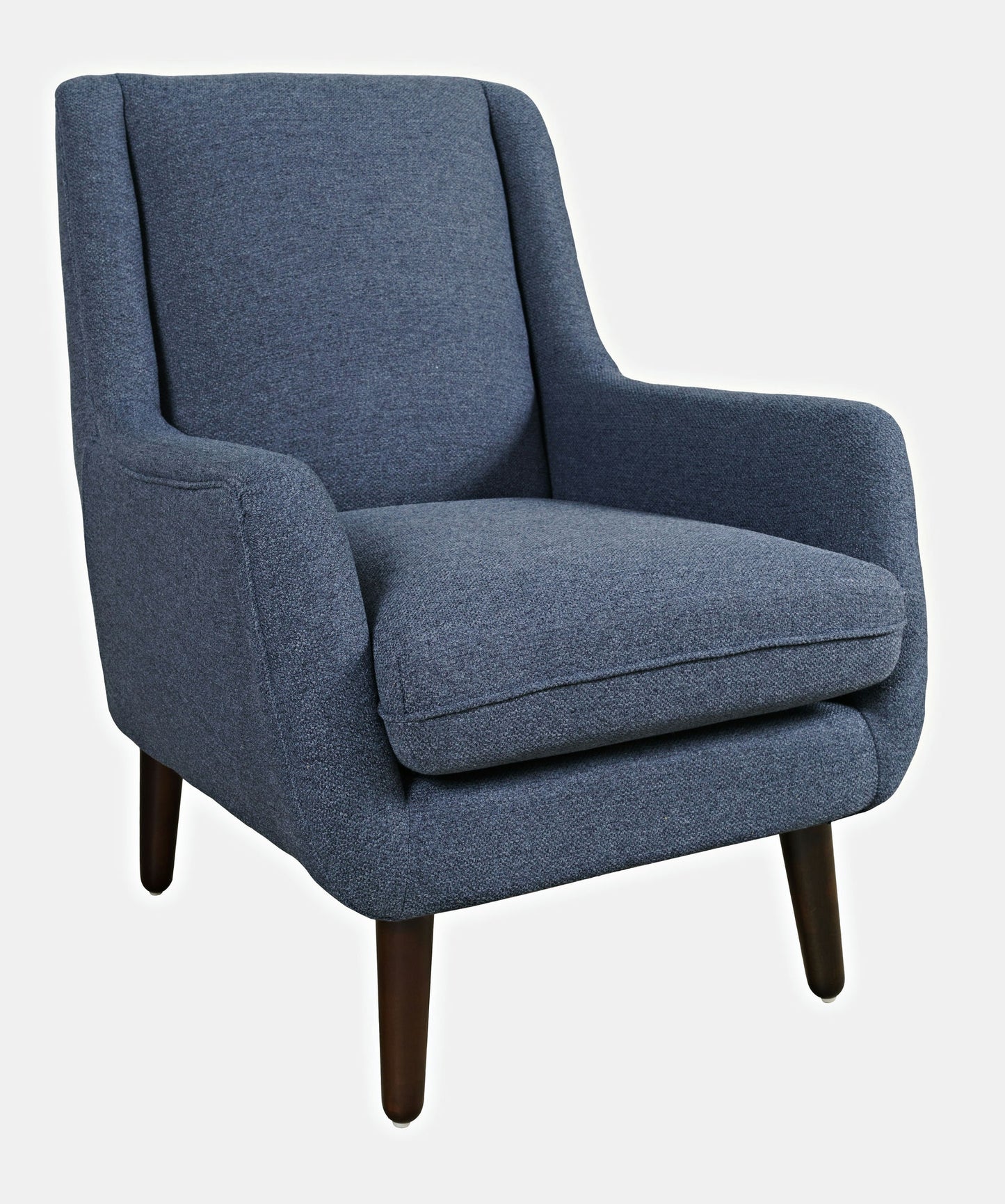 Theo Mid-Century Modern Contemporary Upholstered Accent Chair - Navy