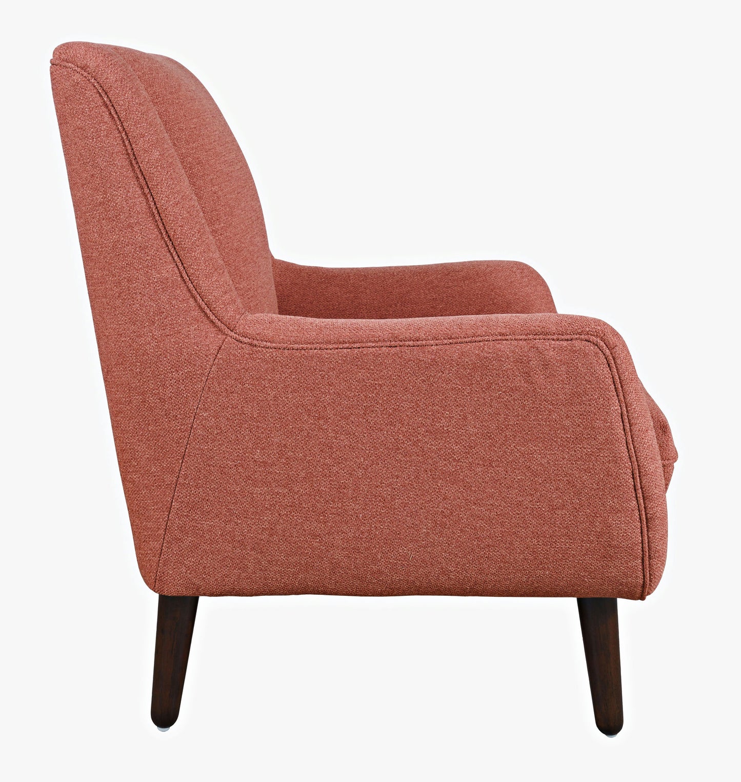 Theo Mid-Century Modern Contemporary Upholstered Accent Chair - Rose