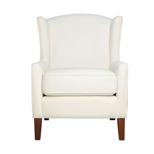 Thompson Traditional Classic Wingback Upholstered Accent Chair - Beige Floral