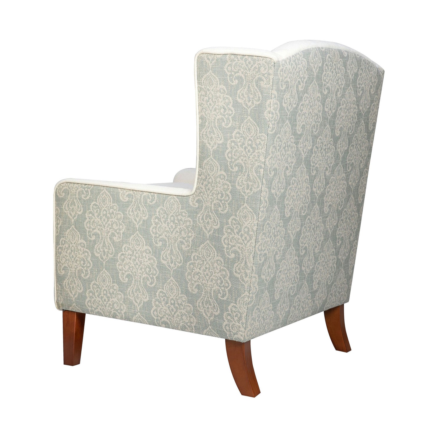 Thompson Traditional Classic Wingback Upholstered Accent Chair - Beige Floral