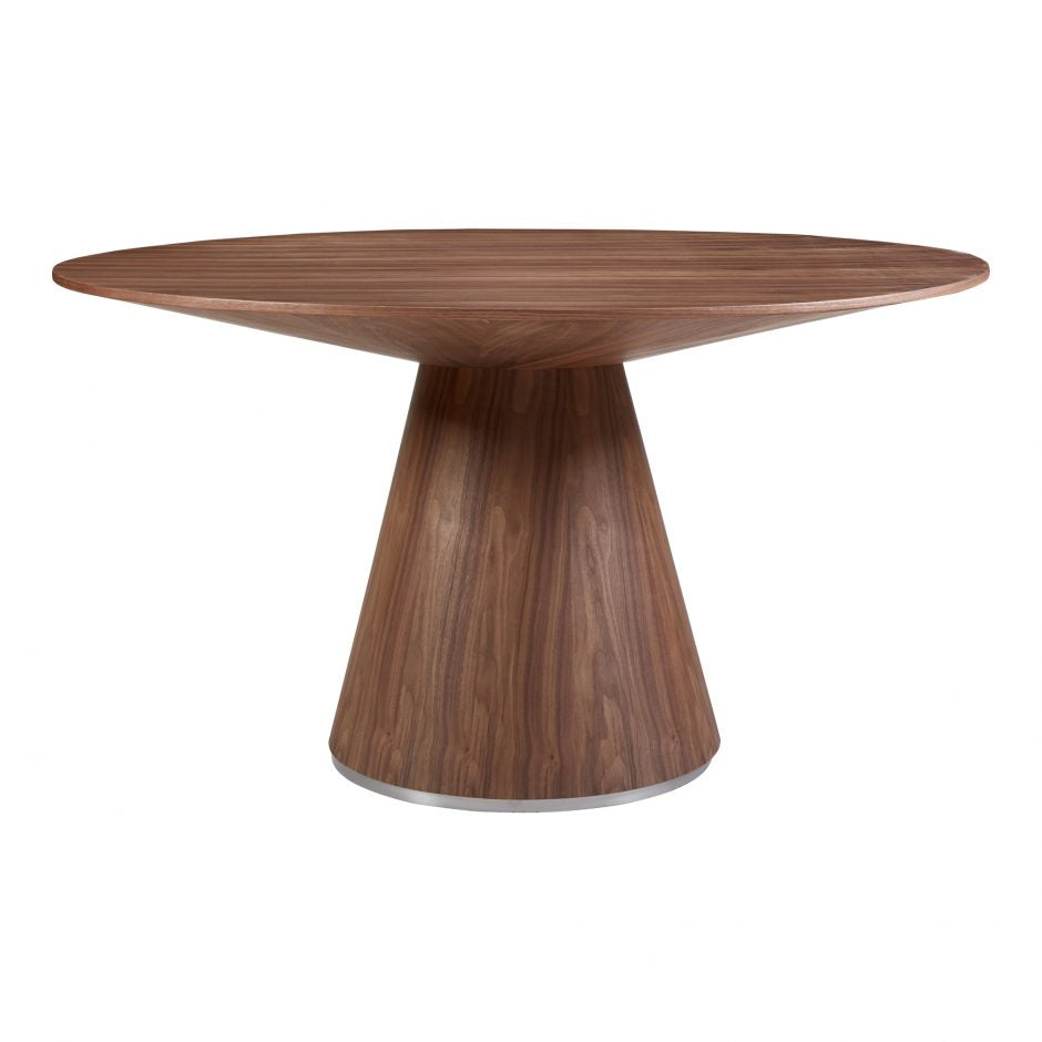 Otago Dining Table 54" Round Walnut from MOE's Home Collection