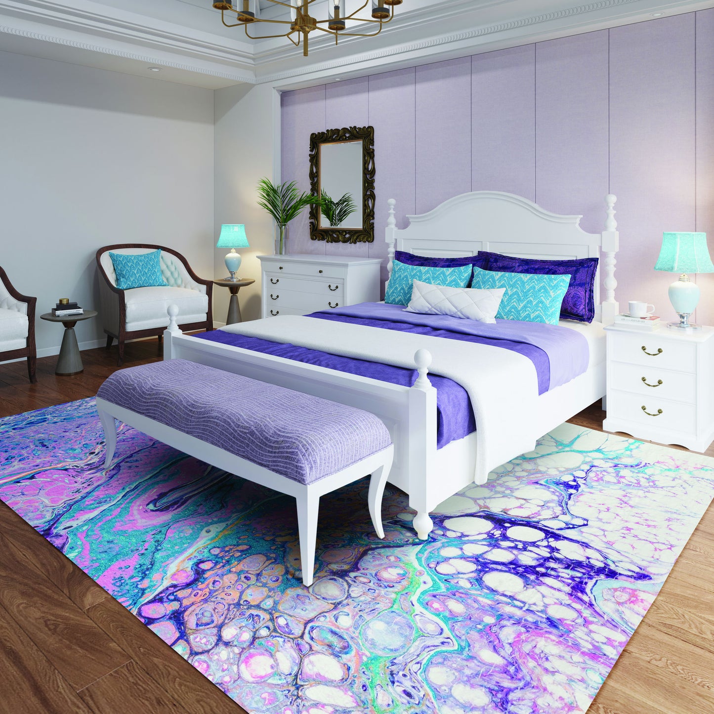 Kikiamo KK19 Lavender 5' x 7'6" Rug