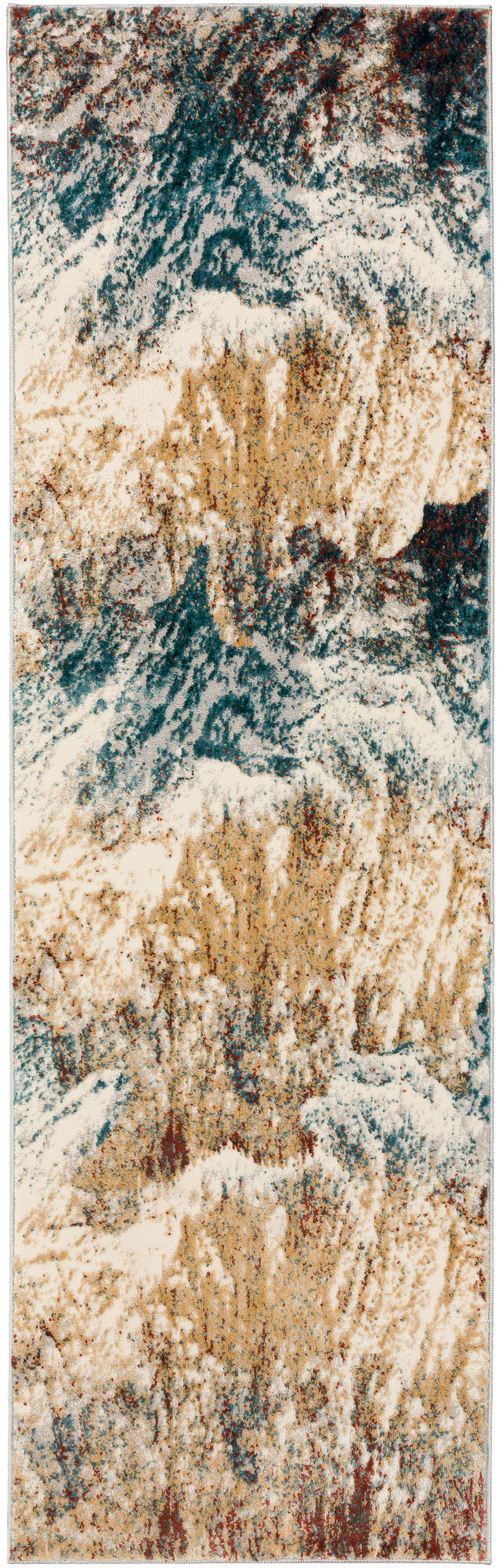 Karma KM17 Multi 2'3" x 7'5" Runner Rug