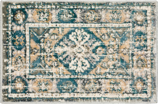 Karma KM22 Charcoal 1'8" x 2'6" Rug