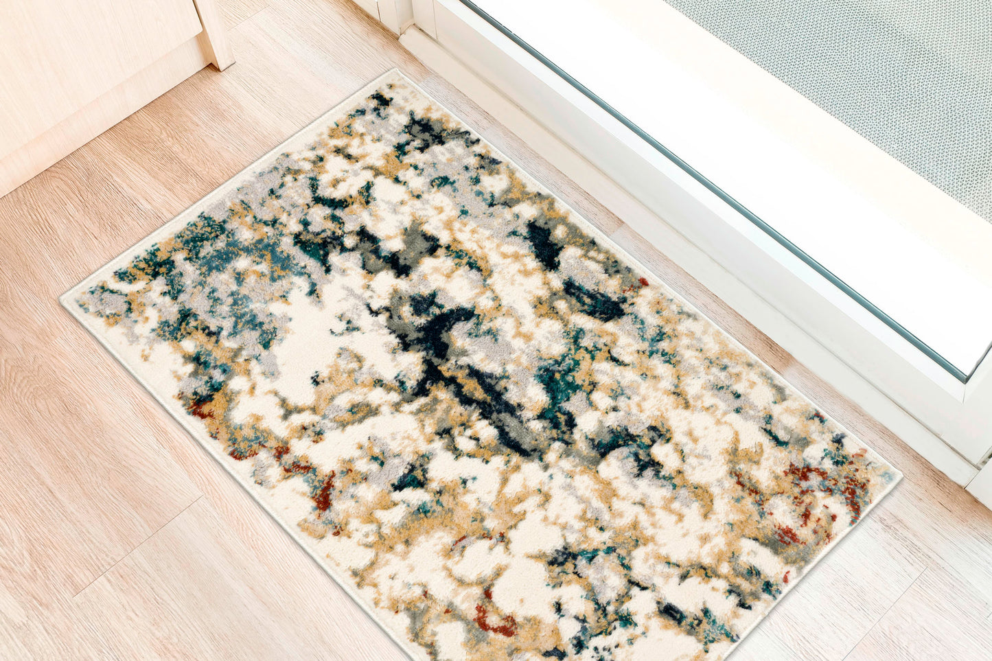 Karma KM26 Multi 1'8" x 2'6" Rug