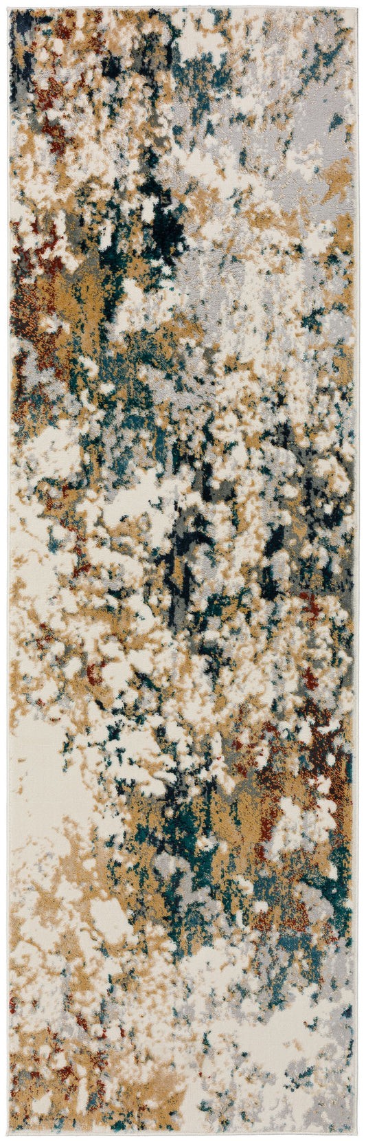 Karma KM26 Multi 2'3" x 7'5" Runner Rug