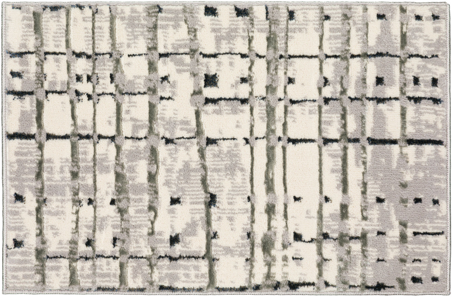 Karma KM4 Grey 1'8" x 2'6" Rug