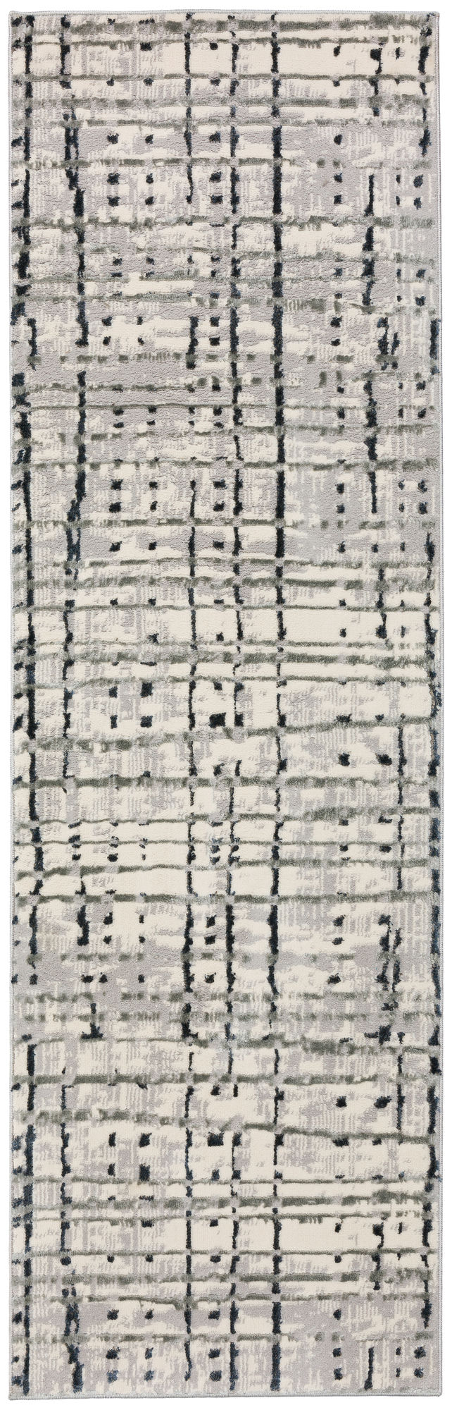 Karma KM4 Grey 2'3" x 7'5" Runner Rug