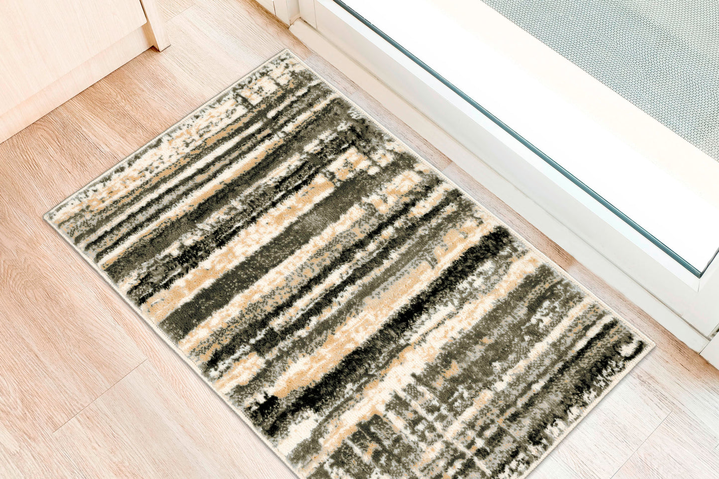 Karma KM8 Grey 1'8" x 2'6" Rug