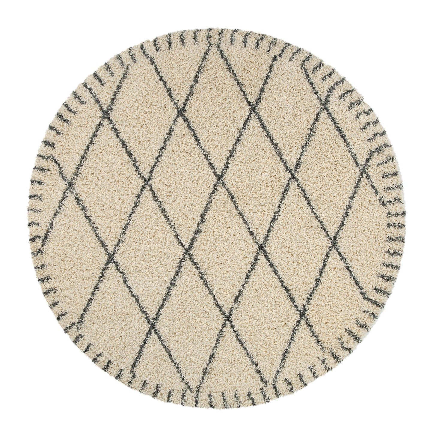 Kaleen Komon Collection KMN01-01 Ivory Area Rug 6'6" x 6'6"