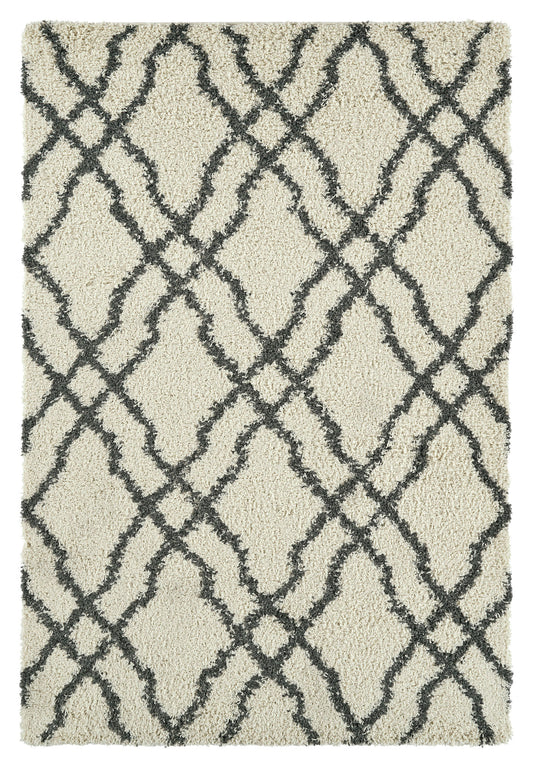 Kaleen Komon Collection KMN02-01 Ivory Area Rug 5' x 7'
