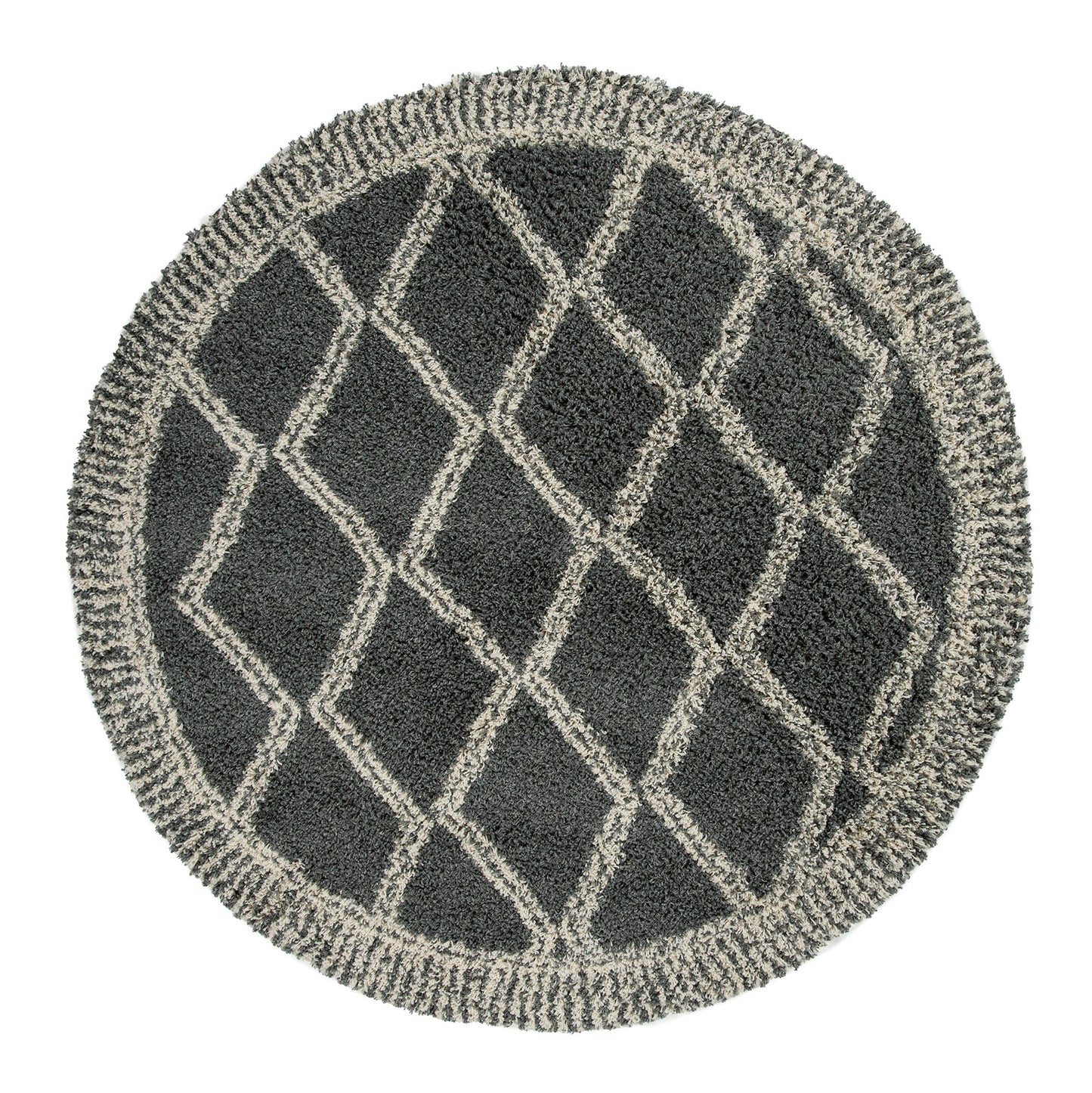Kaleen Komon Collection Dark Grey Throw Rug 2'11" x 4'11"