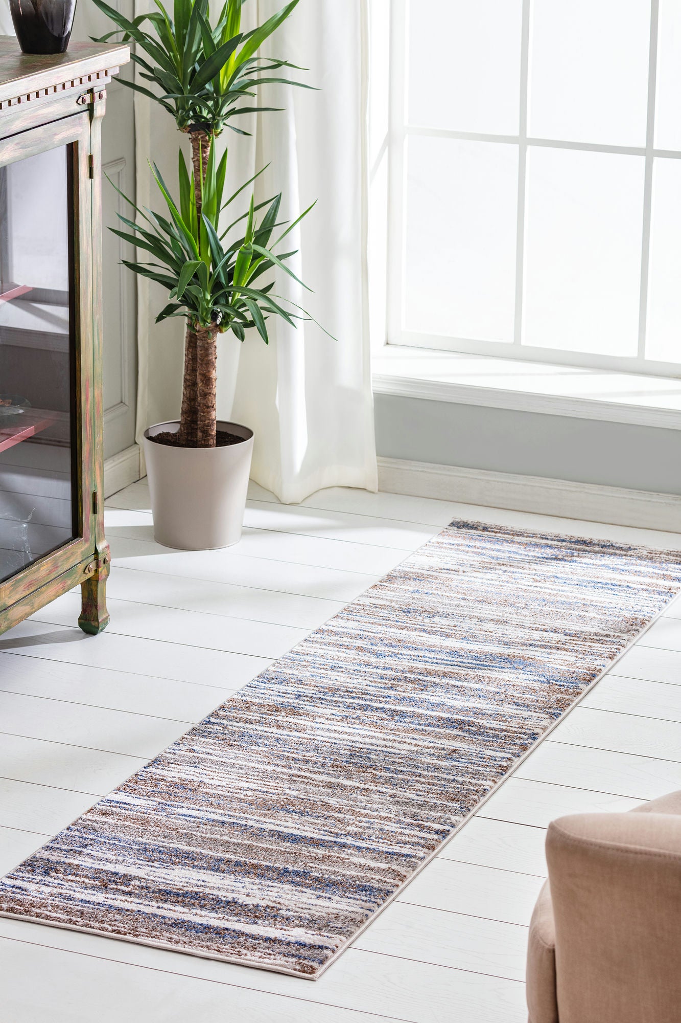 Kaleen Kent Collection Light Grey Runner 2'2" x 7'6"
