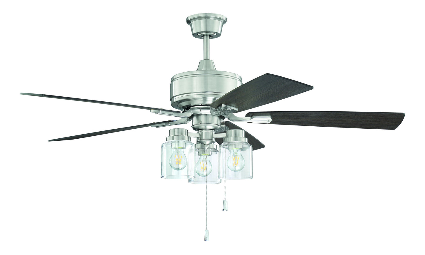 52" Kate Ceiling Fan in Brushed Polished Nickel
