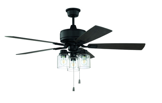 52" Kate Ceiling Fan in Flat Black