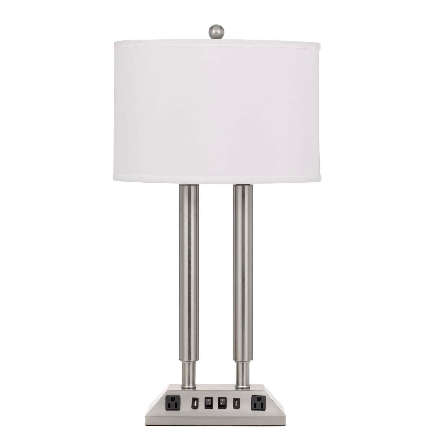 Brushed steel Metal Desk - Desk lamp, LA-2004DK-3R-BS