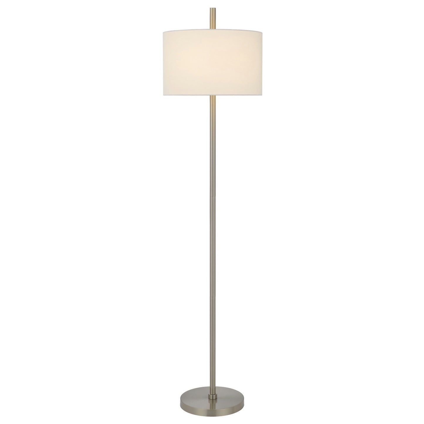 Brushed steel Metal Roanne - Floor lamp