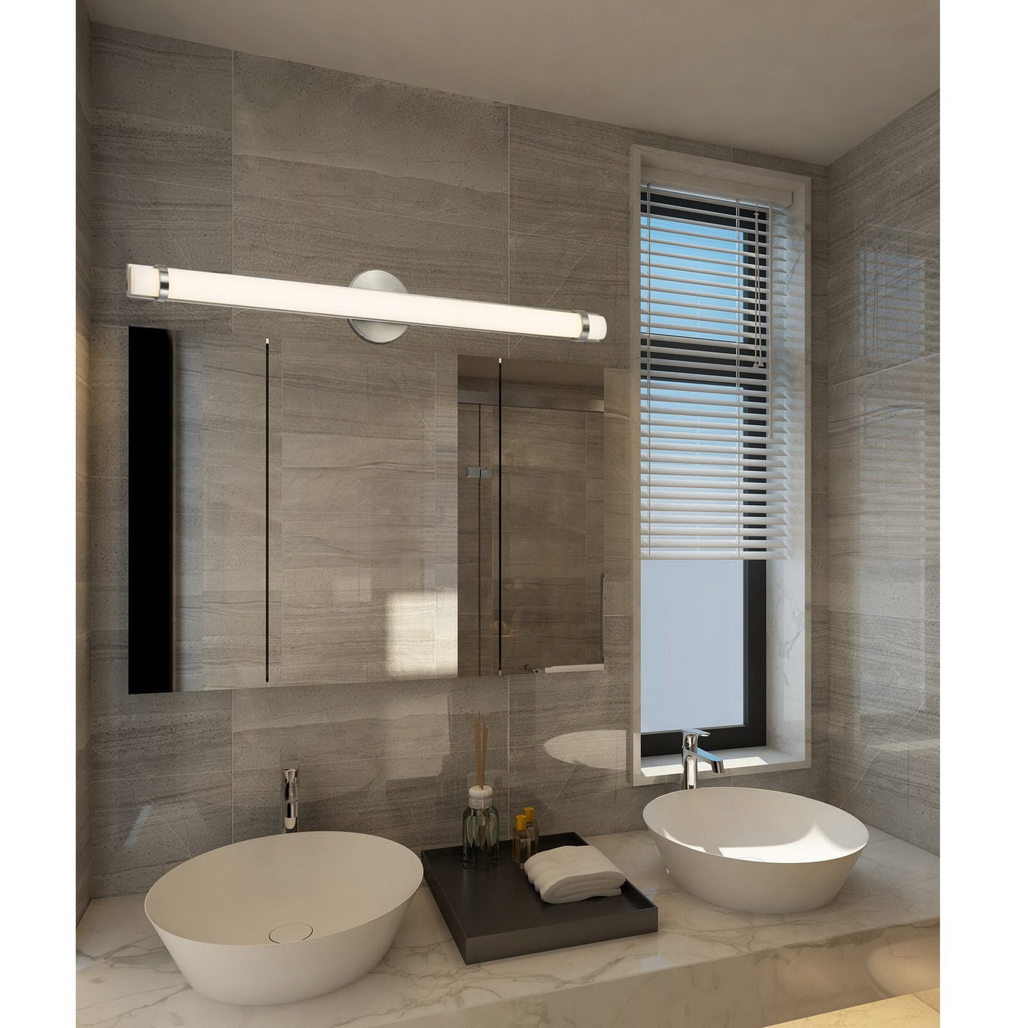 Brushed steel Metal Vanity - Vanity light, LA-8601L