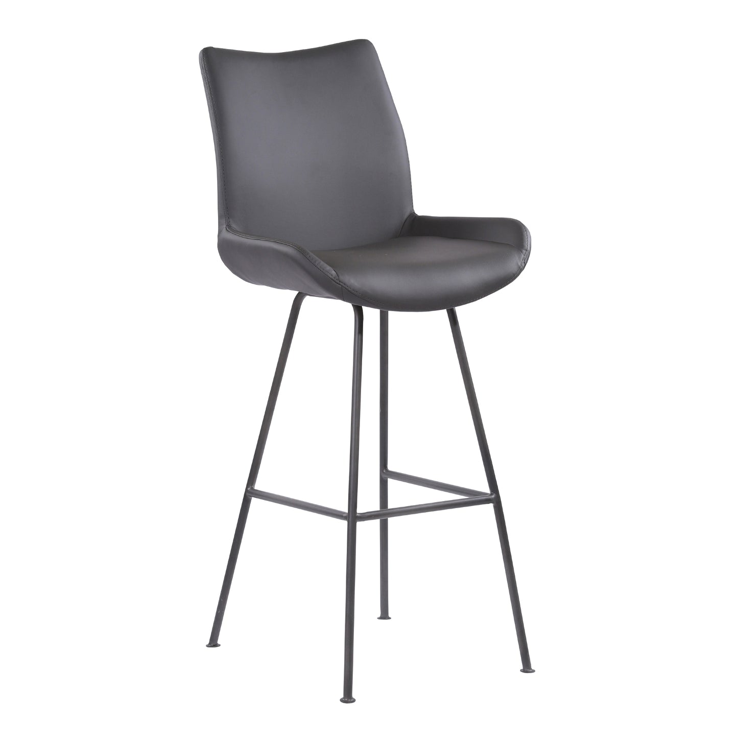 Coronado Contemporary 30" Bar Height Barstool in Brushed Gray