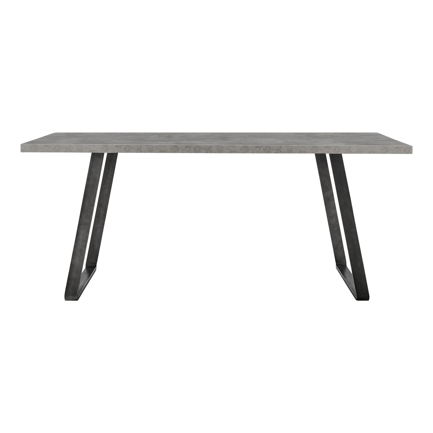 Coronado Contemporary Dining Table in Gray with Cement Gray Top