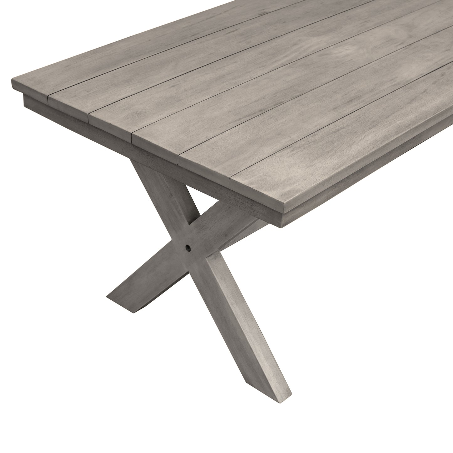 Costa Patio Outdoor Dining Table in Grey Acacia Wood