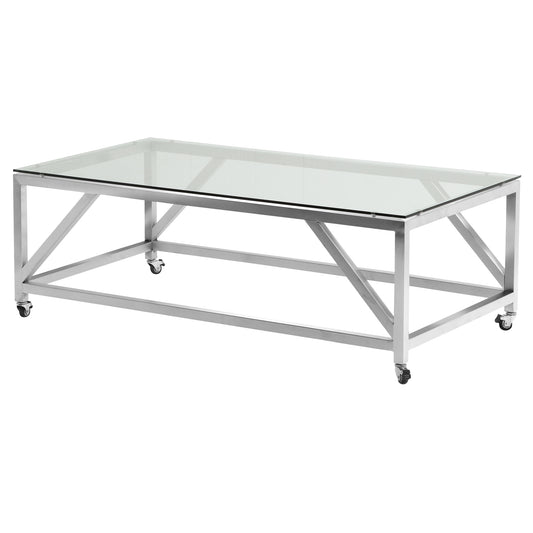 Enessa Contemporary Rectangular Coffee Table