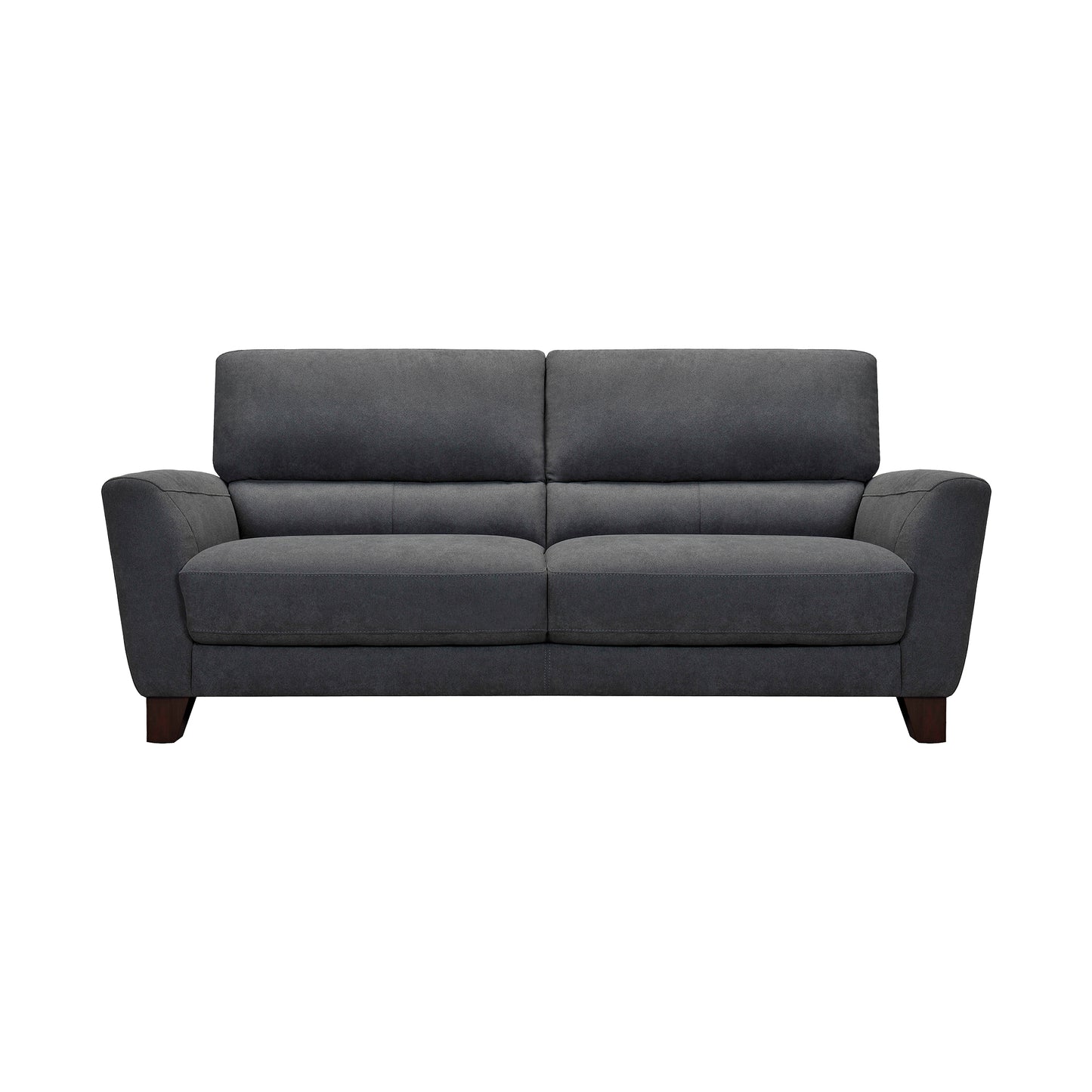 Kester 81" Square Arm Dark Gray Fabric Sofa