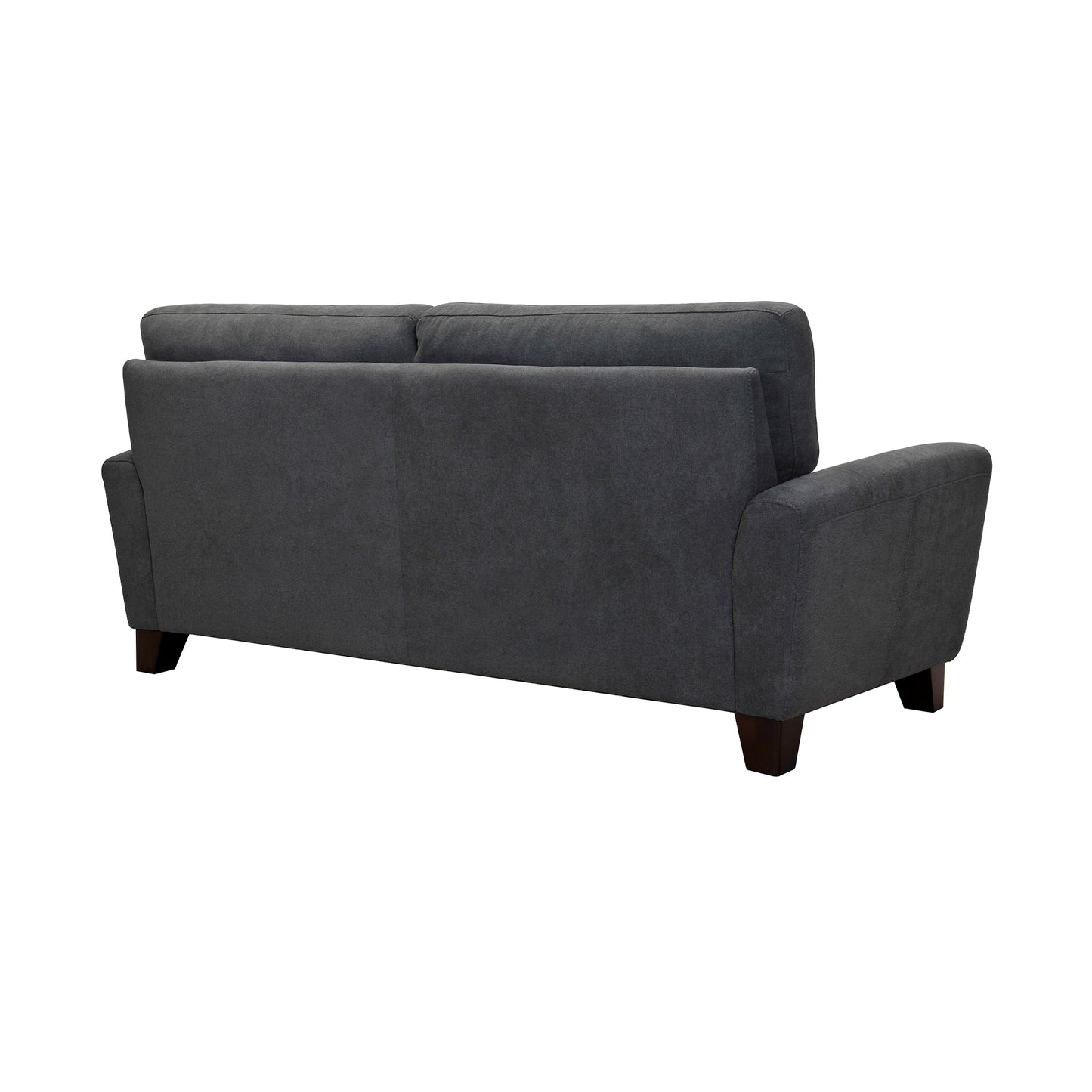 Kester 81" Square Arm Dark Gray Fabric Sofa