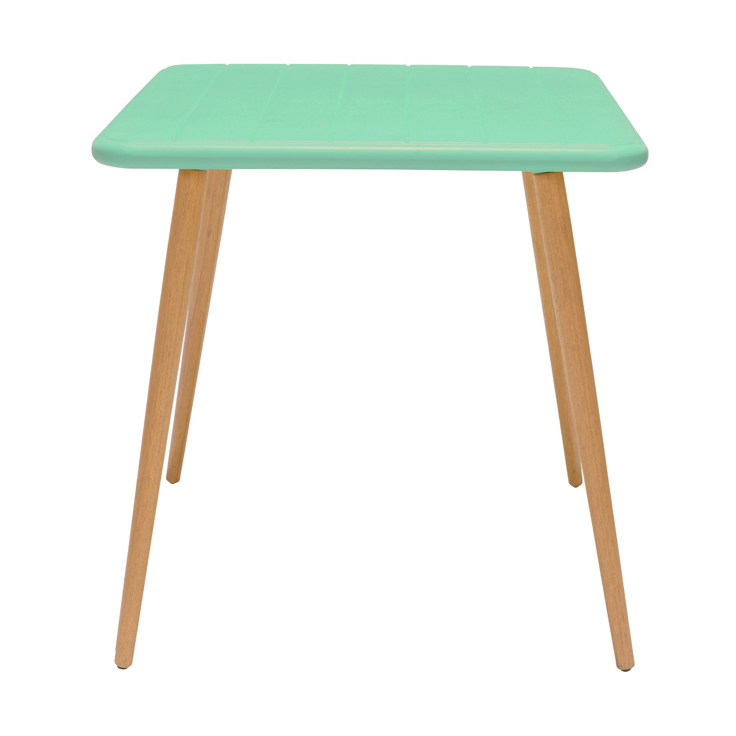 Nassau Square Outdoor Mint Green Eucalyptus Dining Table